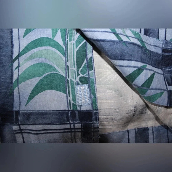 Tommy Bahama 100% Silk Short Sleeve Tropical Palm Tree Button Down Shirt Large - Picture 12 of 12